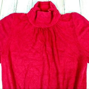 Festive Flouncy Turtleneck Sweater